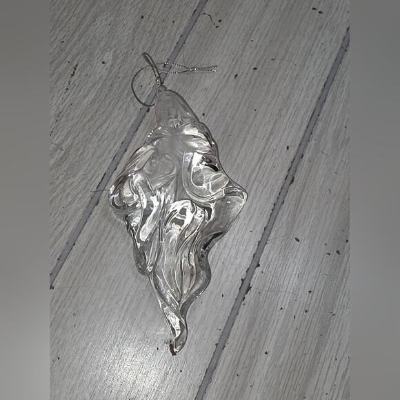 Vtg Mary Joseph Jesus Clear Ornament  Nativity Holiday Christmas Decor Religious - Picture 5 of 6